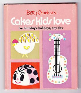1969 Betty Crocker Cakes Kids Love for birthday, holidays 26 pp
