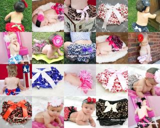 Infant Baby Girl Satin Bloomer Pantie Brief Pant with Bows For