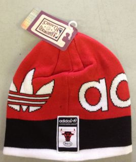 Bulls Hardwood Classics Knit Beanie Toque Winter Hat NEW NBA   RED