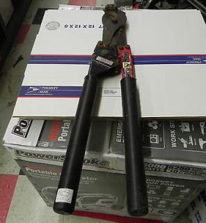 HK porter racheting cable or bolt cutter, in good used condition