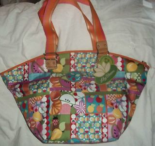 NWT Lily Bloom Ex Large Shopper Tote Shoulder Bag Brightly Colored