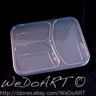 listed Black Divided storage container plates+lids 5 sets microwave