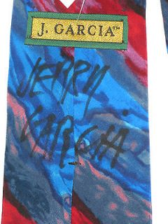 Jerry Garcia Grateful Dead Signed Necktie PSA Cert# P08961 Authentic