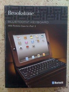 Brookstone Bluetooth Wireless Keyboard for iPad 2 BROWN