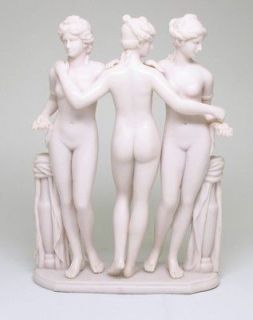 CLASSICAL GREEK THREE GRACES STATUE FROM BORGHESE COLLECTION ZEUS