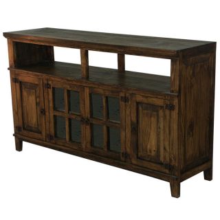 Medio TV Stand   TV Console Rustic Reclaimed Look Media Center