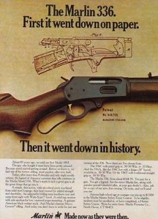 1977 MARLIN AD MODEL 336 LEVER ACTION