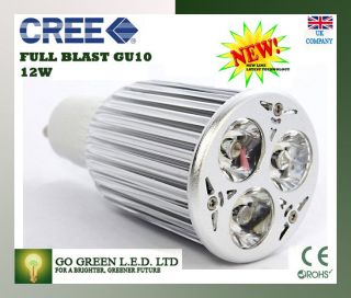 GU10 3x4W CREE LED riflettore LAMPADINE RISPARMIO ENERGETICO 12W