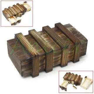 Mini Compartment Wooden Secret Toy Magic Puzzle Box