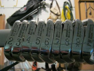 Bob Murphy Northwestern Golf Set. 2 PW, 1, 3, 4, 5 Woods. TT R flex