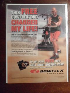 2008 Print Ad Bowflex Bodybuilding Fitness Machine ~ Free DVD Changed