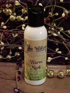 Natural Hand and Body Skin Care Lotion Warm Musk 2.0Z