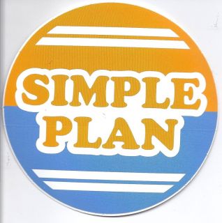 Simple Plan   Get Your Heart On * ORIGINAL STICKER *