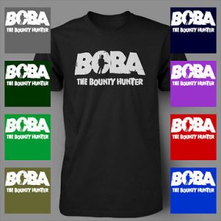 Boba Fett Bounty Hunter Star Wars VINTAGE Mens T Shirt