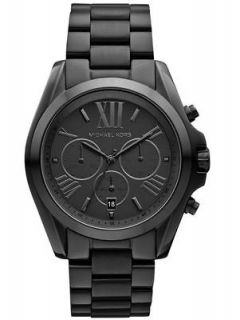 Michael Kors Mk5550 Black Mid Size Bradshaw Chronograph Watch