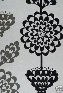 SWEDISH DESIGN Linen Cotton Floral Black Taupe White
