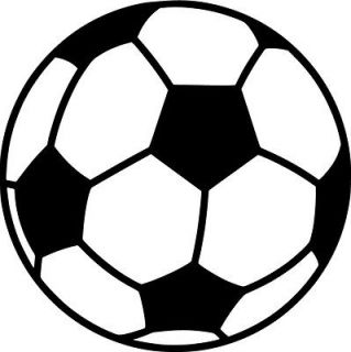 Soccer Ball Vinyl Sticker Decal Sports   Choose Size & Color