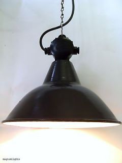 30 x 1 Industrial Vintage Lamp RIESA S Factory Lighting Enamel