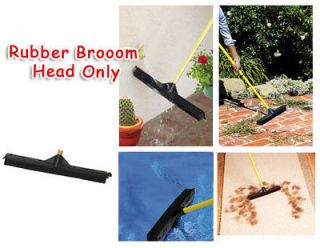 As Seen On Tv Rubber Broom Brush 12 HEAD ONLY   All in One
