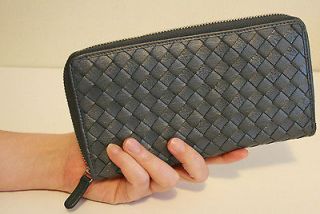 NW SOFT Genuine LEATHER Woven Wallet, Clutch from Barneys New York