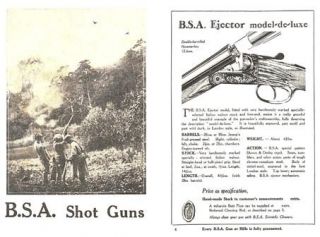 BSA c1950 (UK) Shotguns, Rifles & Air Guns Catalog