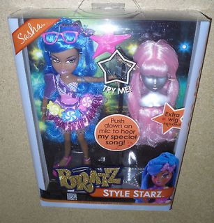 Bratz Style Starz Sasha Doll *NIP* Ages 6+ Extra Wig Included!