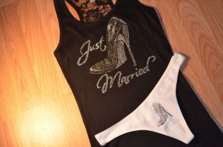 Bridal Party Bride Tank Top Tee Shirts : Crystal Rhinestone bride to