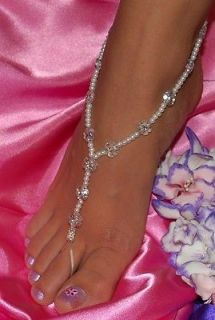 Barefoot Sandals   Foot Jewelry   Beach Wedding   Flowers & Pearls