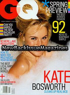 GQ 1/05,Kate Bosworth,Jessi ca Simpson,The Killers,NEW