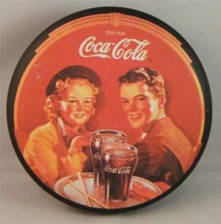 Vtg 1988 Bristol Ware Retro Drink Coca Cola Coke Round Metal Tin Box