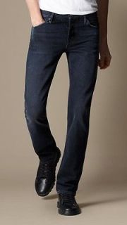 Burberry Brit Steadman Vintage Wash Slim Fit Jeans Slim Leg Dark Blue
