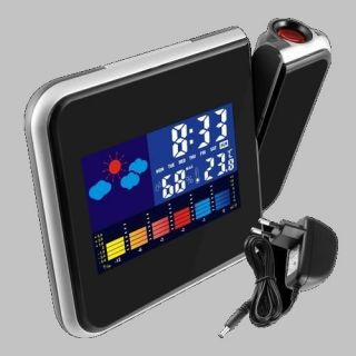 Digital Laser Projector Clock Alarm Calendar Indoor Temperature And