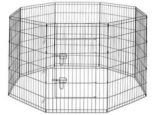 Panel Dog Exercise Play Pen Door Run Playpen Fence Kennel Crate Cage