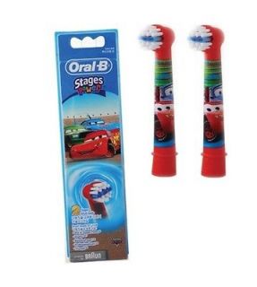 2ct Oral B Kids Electric Toothbrush Stage Power Disney Cars (2