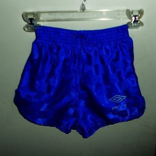 Childrens Youth S Boys Girls Vintage Royal Blue Brazil Soccer Shorts
