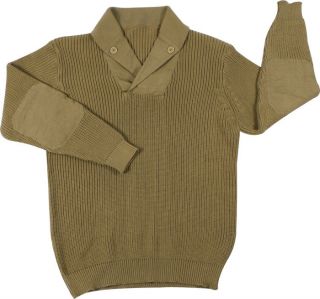 WWII Replica Vintage Khaki Mechanic Pullover Sweater