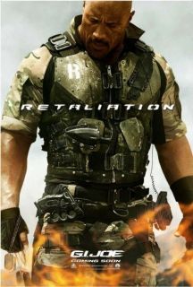 GI Joe Retaliation OS movie poster Dwayne Johnson Roadblock version
