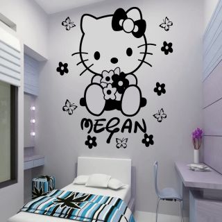 fairy Personalised Wall Sticker Art Decal Mural Vinyl butterfly JRD2