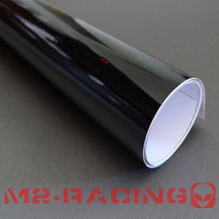 GLOSS BLACK GLOSSY Vinyl Wrap Sticker Decal w/ Bubble Air Release
