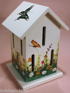 WOODEN BUTTERFLY HOUSE GREAT CHRISTMAS GIFT INDOOR OR OUTDOOR DECOR