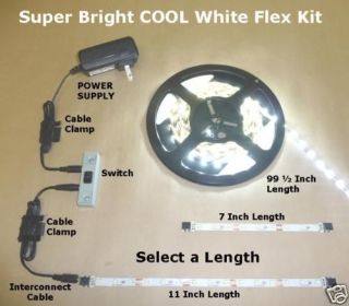 Under cabinet toe kick lighting flex LED strip KIT SBCW