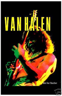 Van Halen Eddie Van Halen * Hot For Teacher * Promotional Poster 1985