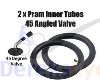 Pair of) Bugaboo Pram Inner Tubes with 45 degree valve
