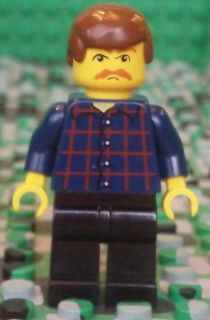 Lego RON SWANSON Custom Minifigure From Parks and Recreation TV Imgur