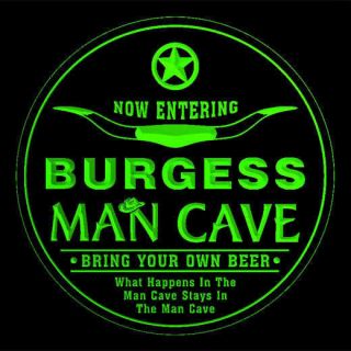 4x ccpb1346 g BURGESS Man Cave Cowboys Bar Beer Engraved Drink