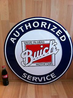 Metal Large 24 Authorized Buick Automobile Auto Service Garage Tin