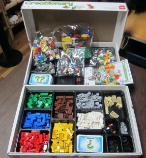 NEW LEGO CREATIONARY BUILDING BOARD GAME 3844 PLUS BOOSTER EXTRA SET