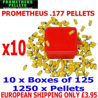 PROMETHEUS .177 Airgun Pellets 10(boxes)x125p cs ��