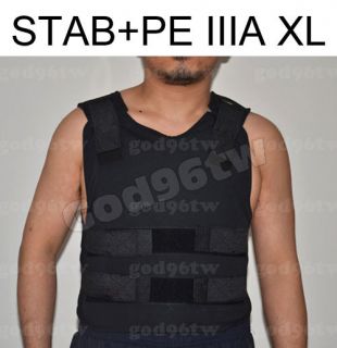 STAB+ UHMWPE Bullet Proof Vest/Jacket Body Armor NIJ Level IIIA 3A 38