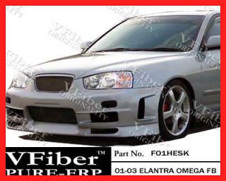 4dr/wagon FRP Omega 1 pc Front BUMPER Kit Auto Bo (Fits: 2001 Elantra